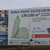 Das Gewerbegebiet „Inno-Park“ in Geiselwind. Der Sportartikelhersteller Puma soll Interesse haben, auf der Fläche östlich des Ortes in Richtung Füttersee ein neues Zentrum zu errichten.