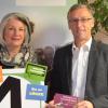 Dietmar Werner, Regionalgeschäftsführer Barmer Würzburg und Dagmar Amslinger, Vorsitzende des Bundesverbandes Aphasie.