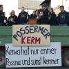Von der Ladefläche des Festwagens als Podium hielt die Possermer Burschenschaft und ihre Mädels die Kirchweihpredigt.