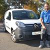 Hausmeister Walter Bufe ist täglich mit seinem neuen E-Mobil im Marktheidenfelder Stadtgebiet unterwegs.