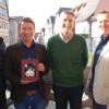 Thomas Herrmann, Geschäftsführer des Stadtmarketing-Vereins Ochsenfurt wurde offiziell verabschiedet (von links): Joachim Beck, Vorsitzender des Stadtmarketing-Vereins, Thomas Herrmann, Wolfgang Duscher und Bürgermeister Peter Juks. Foto: Uschi Merten