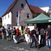 Durchaus Andrang verspürten die Rhöner 5 auf dem Krenmarkt in Baiersdorf in Mittelfranken.