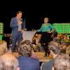 *"Frag das Grünen-Spitzenduo“* mit Katharina Schulze und Ludwig Hartmann in der Posthalle Würzburg. Foto: Dita Vollmond