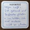 Die wichtigste Forderung der Kandidatin auf einem Bierdeckel. Foto: Christine Wolfram Die wichtigste Forderung der Kandidatin auf einem Bierdeckel. Foto: Christine Wolfram