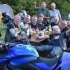 Freude nach über 650 Kilometern und der Ankunft im Grünbachtal: der MSC Vaale beim 40. MTG Paimar Motorradtreffen