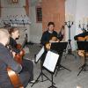 Das Gitarrenquartett „Saitenspiel” unter der Leitung von Jochen Kaiser (rechts).