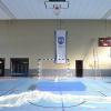 Ein blauer statt grüner Boden erwartet die Sportler in der renovierten Ballspielhalle der Turngemeinde Kitzingen in der Kaltensondheimer Straße.