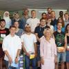 Die Klassenbesten und Ehrenpreisträger der Berufsschule Kitzingen-Ochsenfurt bei der Abschlussfeier.