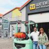 Auf einem guten Weg: Nach dem verheerenden Brand bei Weber Werbung im November 2017 sind die Sanierungsarbeiten zu 85 Prozent abgeschlossen. Trotz der großen Zerstörung haben André Weber und seine Frau Melanie den Betrieb die ganze Zeit über am Laufen gehalten.