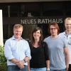 Der neue Vorstand des Freundeskreises der Grund- und Realschule St. Bernhard (von links): Klaus Köppler (Erster Vorsitzender), Petra Lakner (Schriftführerin), Alexander Bucherer (Kassier) sowie Tobias Schwing (Zweiter Vorsitzender).