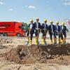Die Projektgruppe „Bau“ von Pabst Transport (von links): Herbert Müller (Projektmanagement Bau), Jochen Oeckler (Geschäftsführer), Hans Pabst (Geschäftsführer), Thomas Metz (Geschäftsbereichsleiter Logistik / Lademittel), Franz Nickel (Architekt Donnermann & Partner), Alfred Ulbrich (Leiter Betrieb)