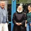 Sehen im vorübergehenden Umzug des Recollectio-Hauses von Münsterschwarzach nach Kirchschönbach eine Chance (von links): Leiter Dr. Ruthard Ott, Benediktinerpater Dr. Anselm Grün und Dr. Corinna Paeth, psychologische Psychotherapeutin.