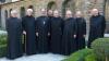 Die Jubilare (von links): Pater Konrad Göpfert, Abt Siegfried Hertlein, Bruder Godehard Hell, Pater Gottfried Rhein, Pater Pius Paul, Bruder Chrysostomus Kaiser und Pater Franziskus Büll mit Abt Michael Reepen (Dritter von links).