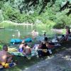 Verboten ist am Sindersbachsee vieles, eigentlich auch das Baden.