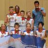 Perfekt eingestellt von Trainer Roman Glöckner und Simone Staudenmayer von der Volksbank-Raiffeisenbank Haßberge: Die Basketballer der Haßfurter Realschule verteidigten ihren Titel in der von Brose Bamberg veranstalteten Schoolsleague.