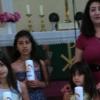 Leyla Alghada und ihre Töchter Selina, Ronel und Losiel Adso aus Syrien haben sich im Sonntagsgottesdienst in der Christuskirche taufen lassen.