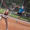 Knapp das B-Finale verloren: Lisa Schönmüller und Ralf Grieshaber (beide TC Zeil) unterlagen dem Tochter-Vater-Duo Celina Albert und Daniel Albert (beide TSV Oberthulba) mit gegen 5:7 und 3:6.