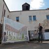 Aktueller Bestand und Planung: ein attraktiver Innenhof wird bei der Sanierung und dem Wiederaufbau des Klosterhofs in Originalgeometrie entstehen.
