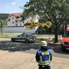 In Ebern prallte am Samstagnachmittag ein Motorradfahrer gegen einen Baum und musste mit dem Rettungshubschrauber schwer verletzt ins Krankenhaus gebracht werden.