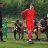 Enttäuscht: Der Klassenerhalt ist für den FC Strahlungen (von links Jürgen Hein, Benedikt Bötsch, Johannes Bömmel und Christoph Kriener) nach dem 1:3 gegen Forst nur noch über den Umweg Relegation möglich.