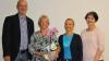 Der Turnverein Hofheim verabschiedete sich von der langjährigen Übungsleiterin Heidi Dauelsberg. Im Bild von links: Ralph Köberlein (Vorsitzender), Heidi Dauelsberg, Silvia Hoh und Angela Kriegsmann (beide stellvertretende Vorsitzende).