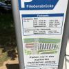 Übersichtliche Schilder erläutern die Kosten und Stellmöglichkeiten für Wohnmobile..