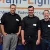 Bei der Neueröffnung von Main-Light: (von links) Abteilungsleiter Heinz Manghofer, Geschäftsführer Tom Hudeczek, Geschäftsführer Christian Kuss und Prokurist und Vertriebsleiter Alexander Schneider.