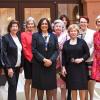 Der Vorstand von Inner Wheel (v.l.): Elke Michel, Gudrun Reindl-Leonhardt, Dr. Ursula Nienaber, Präsidentin Eka Cisek-Rachman, Dr. Ulrike Hainlein, Elisa Pastrello-Calesso, Karin Plötz, Barbara Trenkle, Dr. Gabriele Eckert.