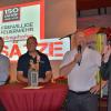 Geschichten aus dem Feuerwehrleben erzählten: Johannes Rebelein, Stefan Nieder und Bernhard Weigand. Moderator Fredi Breunig musste da oftmals Schmunzeln.