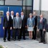 Das aktuelle Bürgermeisterkollegium (von links) Gemeinschaftsvorsitzender Richard Knaier, Martin Schmitt, Kurt Back, Michael Pöhnlein, Karola Back, Georg Straub, stellvertretender Gemeinschaftsvorsitzender, sowie Rudi Zehe.