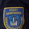 Ärmelabzeichen des Verkehrsüberswachungsdienstes der Stadt Gemünden.
