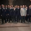 Die neue Vorstandschaft der Rodener Feuerwehr mit Bürgermeister Otto Dümig, Kreisbrandinspektor Michael Rohm und Kreisbrandmeister Jan Eichner.