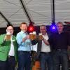 Im Bild von links: Brauereichef Dietrich Oechnser, Bürgermeister Peter Juks, Joachim Schömig von der Oechsner-Brauerei und OCC-Präsident Ulrich Gräf.