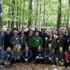 Die Teilnehmer aus zehn europäischen Ländern an dem internationalen Workshop über Marteloskope im Steigerwald-Zentrum in Handthal stellten sich im Marteloskop Steinkreuz des Forstbetriebs Ebrach zum Gruppenbild.