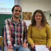 Erzieher Maximilian Rienecker und Sozialpädagogin Julia Jobst werben für einen Waldkindergarten in Güntersleben.