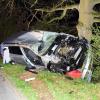 Bei einem schweren Unfall vor Winterhausen überschlug sich das Auto eines 33-Jährigen.
