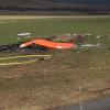 Flugzeugabsturz am Flugplatz Saupurzel