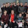 Die Endspielteilnehmer des diözesanen Ministrantenfußballturniers Altersklasse Ü 15 waren die späteren Sieger aus Zell am Ebersberg (Dekanat Haßberge) und Stetten (Dekanat Karlstadt).