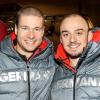 Ein Strahlen bekamen sie doch noch zusammen: Johannes Lochner (links) und Christian Rasp, enttäuschte Bobfahrer. Ein Strahlen bekamen sie doch noch zusammen: Johannes Lochner (links) und Christian Rasp, enttäuschte Bobfahrer.