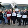 Am Volkacher Busbahnhof gaben Ende April 2017 die Vertreter der beteiligten Landkreise, die Bürgermeister der Kommunen und die Busunternehmer den Startschuss für die letzte Saison des Mainschleifen-Shuttle. In diesem Jahr soll es weitergehen, diesmal sogar mit der Einbeziehung von Gerolzhofen und des Steigerwaldvorlands .