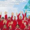 Für Sportler und Trainer der St.-Nikolaus-Schule Marktheidenfeld-Lohr der Lebenshilfe wurde die Teilnahme an den „Special Olympics“ in diesem Jahr zu einem großen Erfolg. Vor dem Veranstaltungsplakat in der hinteren Reihe (von links): Rita Kressmann (Trainerin Schwimmen), Brahim Zaalouki, Viktor Nehring, Daniel Kohnmünch, Fabian Niklaus, David Kasamas, Mario Hudalla (Trainer Leichtathletik)und Bernd Weisner (Delegationsleiter); in der vorderen Reihe (von links): Marco Kuhn, Dominik Krüger, John Breit, Sabrina Touch, Jan Zepmeisel und Dominik Merz (Foto: St.-Nikolaus-Schule).