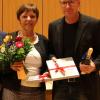 Danke für zehn Jahre Einsatz für die Bayerischen Schulfilmtage in Gerbrunn: Katja Tschirner und Thomas Schulz.