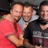 Bei der Revival-Party in Grafenrheinfeld legen (von links) die DJs Frankie, Matze und Dieter M. Geis auf.
