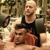 Tägliche Plackerei: Mohamad mit Trainingspartner Tim Schnabel.