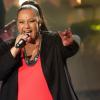 Die Kandidatin Tiffany Kemp steht beim Halbfinale von "The Voice of Germany" am 10.12.2015 in Berlin auf der Bühne.