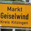 Ortsschild Geiselwind