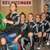 Gegen Landshut im Einsatz: Saida Thenhart, Amina Thenhart, Lisa Lahham, Eva Kaluza, Julian Seuffert, Thomas Stöhr und Benjamin Uhl (von links).