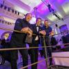 Neues Leben in der Maschinenhalle: (von links) Caterer Markus Grein, Thomas Seitz von der 87 Bar und Projektentwickler und Architekt Roland Breunig luden aufs Bürgerbräugelände ein.