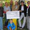 (reds)   Anlässlich des 25. Jubiläums der Sparkasse Uettingen hat sich die Zweigstelle der Sparkasse Mainfranken Würzburg unter Leitung von Sigrid Volpert entschieden, ein örtliches Projekt besonders zu fördern. Die Wahl fiel auf den Generationengarten des Fördervereins „Uettingen gemeinsam beleben“. Im Generationengarten fand bei strahlendem Sonnenschein die symbolische Scheckübergabe mit Sigrid Volpert, einem Teil des Vorstandes und Besuchern des Gartens statt. Der Förderverein wird das Geld für den geplanten Bau eines befestigten Weges verwenden, damit der Zugang zum Garten für alle Mitbürger ermöglicht wird.