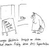 Nicht ganz ernst gemeint: Unser Karikaturist hat sich Gedanken zu Elke Siebenlist und ihren Auftritt im Fernsehen gemacht.